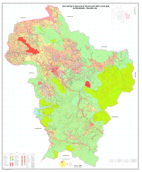 Quyết định phê duyệt Quy hoạch sử dụng đất đến năm 2030 huyện M’Drắk, tỉnh Đắk Lắk